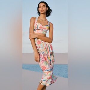 Zara Patchwork Printed Cape Skirt